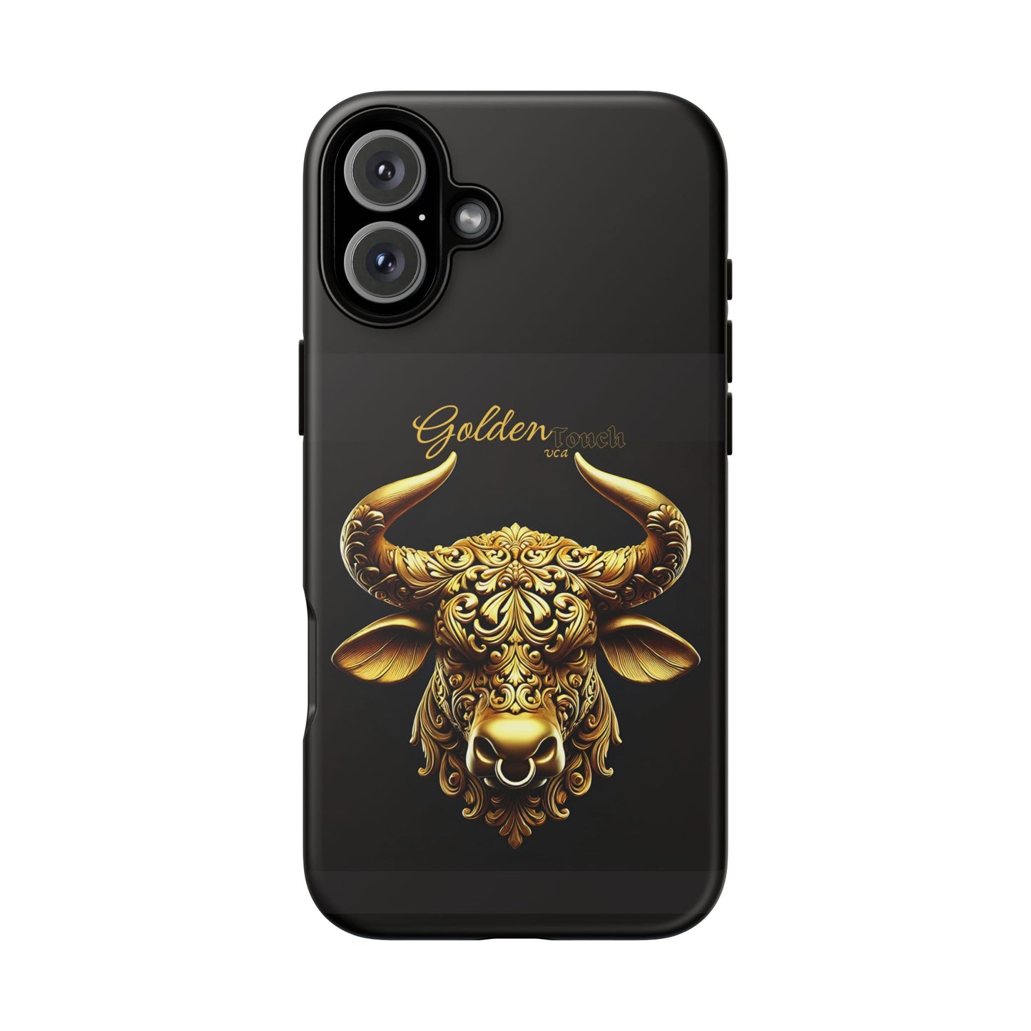 "Golden Touch" Collection - Taurus Head2 design by vca - Designer iPhone Tough Cases