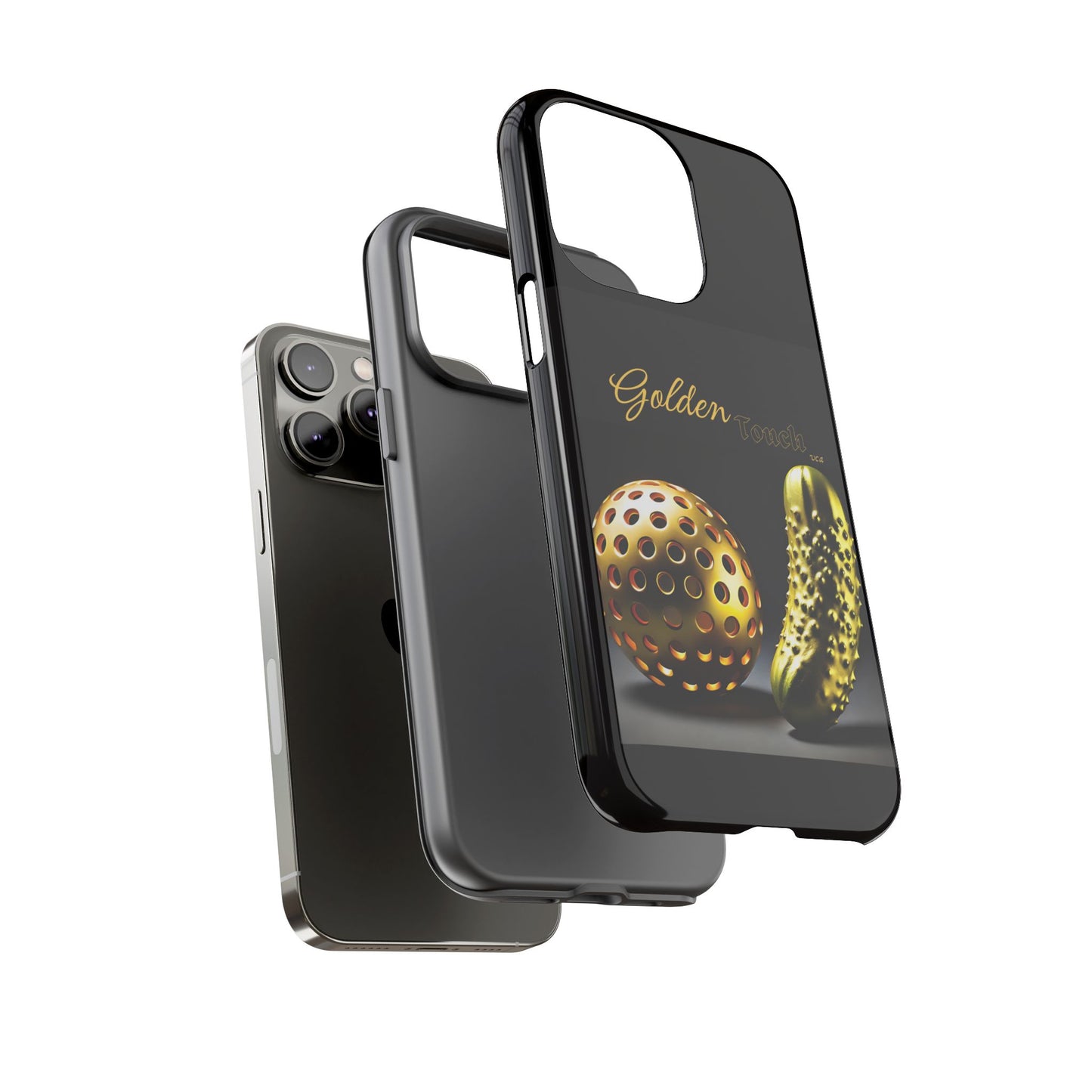 "Golden Touch" Collection - 'Pickleball' design by vca - Designer iPhone Tough Cases