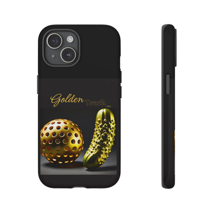 "Golden Touch" Collection - 'Pickleball' design by vca - Designer iPhone Tough Cases
