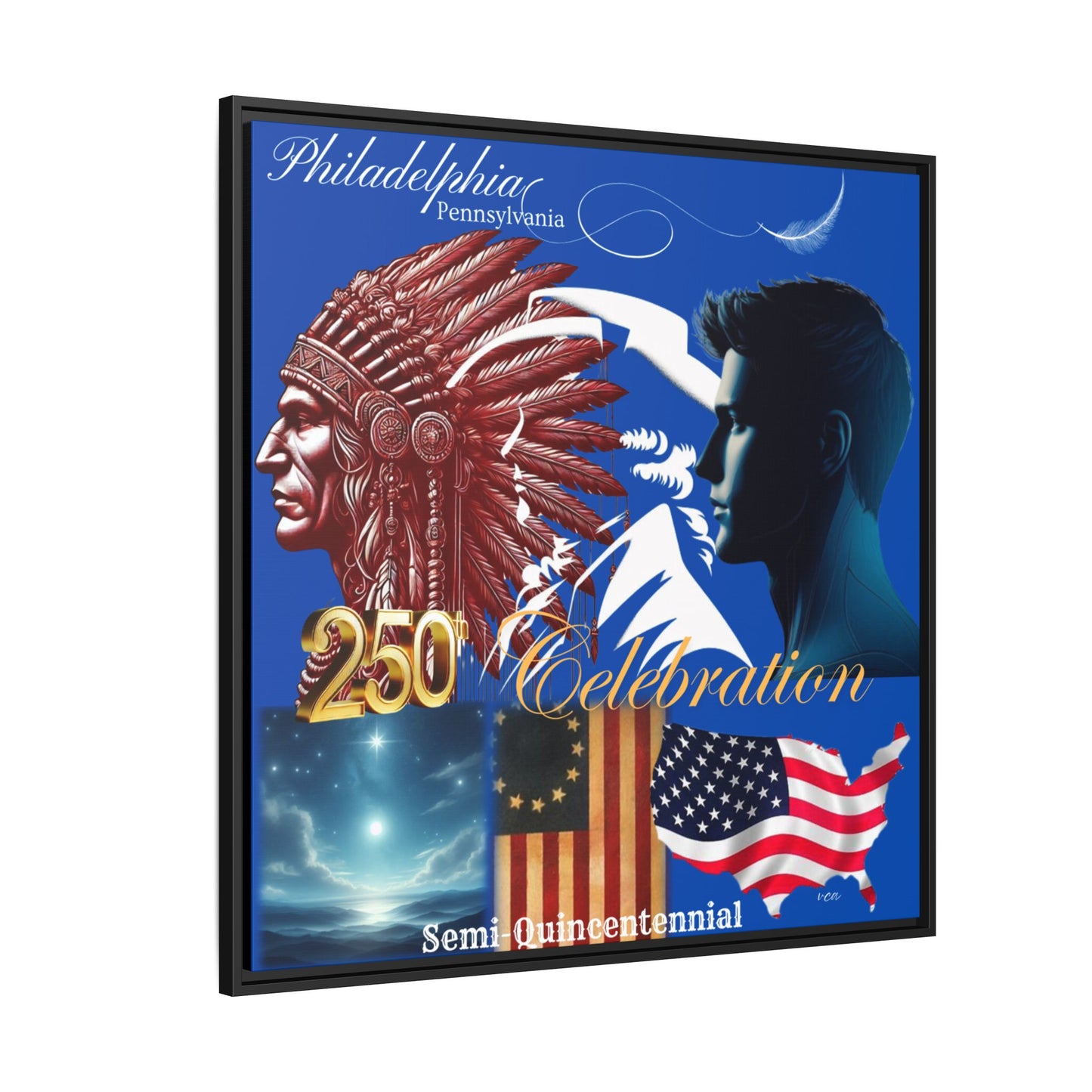 "Legacy of Liberty" Collection - Framed Canvas Art- The Official 2026 Limited Edition - Semi-quincentennial Commemorative Poster by vca