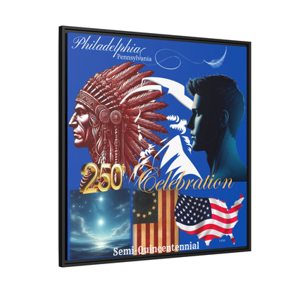 "Legacy of Liberty" Collection - Framed Canvas Art- The Official 2026 Limited Edition - Semi-quincentennial Commemorative Poster by vca