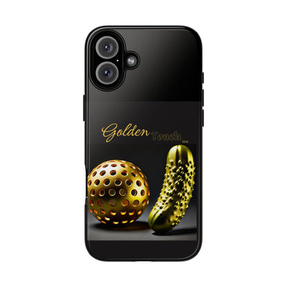 "Golden Touch" Collection - 'Pickleball' design by vca - Designer iPhone Tough Cases