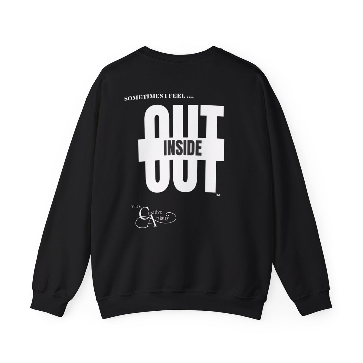 "Back On The Crew™, ' In/Out' design by vca - Unisex Heavy Blend™ Designer Crewneck Sweatshirt