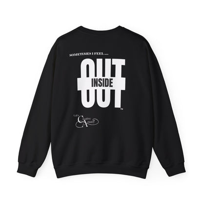 "Back On The Crew™, ' In/Out' design by vca - Unisex Heavy Blend™ Designer Crewneck Sweatshirt