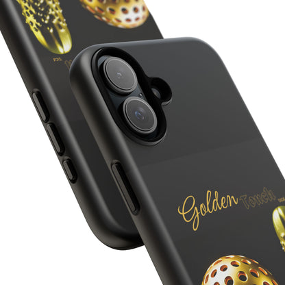 "Golden Touch" Collection - 'Pickleball' design by vca - Designer iPhone Tough Cases