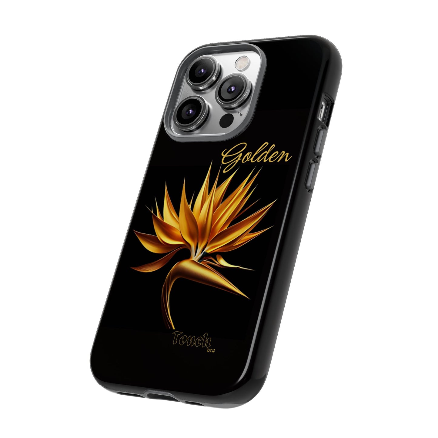 "Golden Touch" Collection -' Bird of Paradise1' design by vca - Designer Tough iPhone Cases