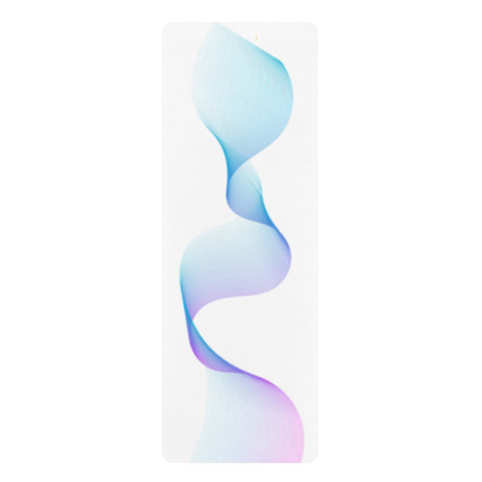 "Elevated Style" Collection - Non-Slip Exercise Mat — Surf-Inspired 'Cool Waves' by vca