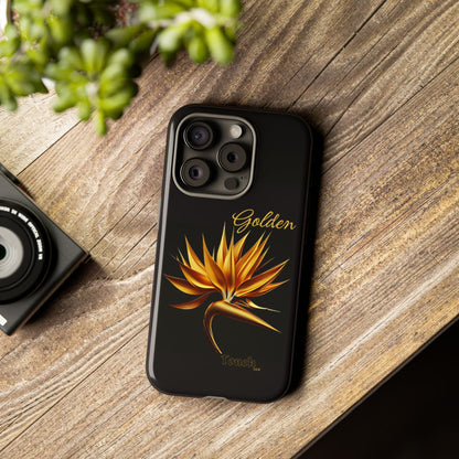 "Golden Touch" Collection -' Bird of Paradise1' design by vca - Designer Tough iPhone Cases