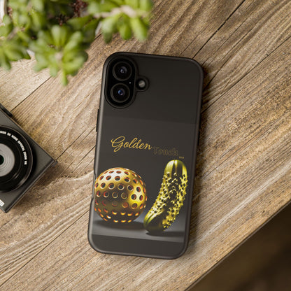 "Golden Touch" Collection - 'Pickleball' design by vca - Designer iPhone Tough Cases