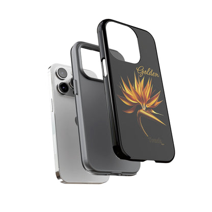 "Golden Touch" Collection -' Bird of Paradise1' design by vca - Designer Tough iPhone Cases