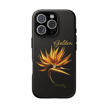 "Golden Touch" Collection -' Bird of Paradise1' design by vca - Designer Tough iPhone Cases