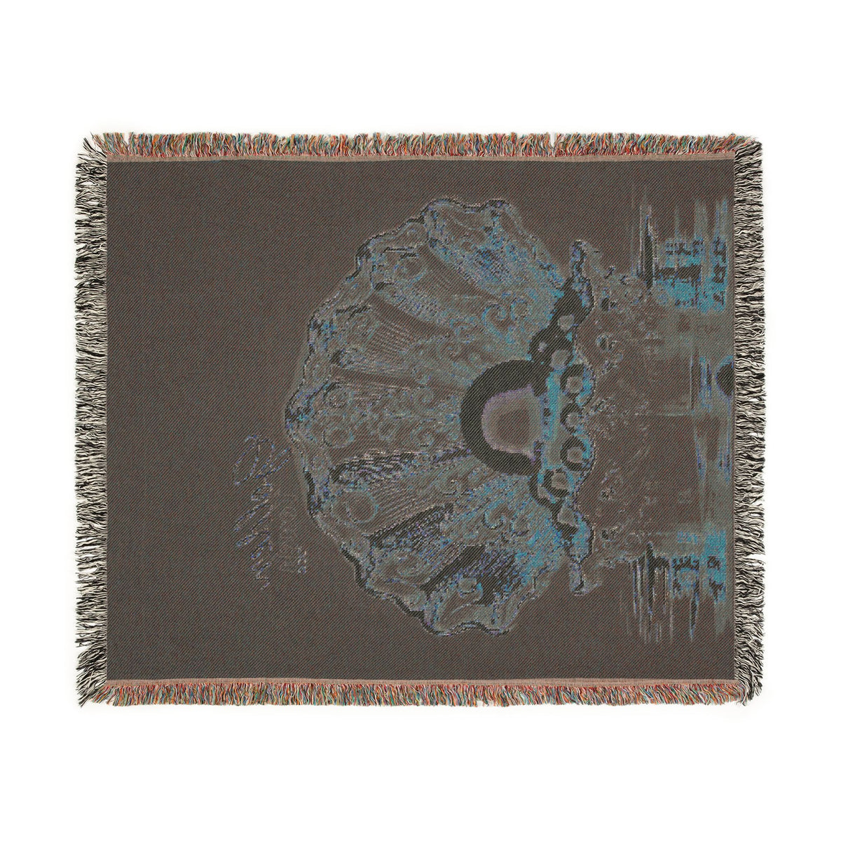 "Golden Touch" Collection - 'OShellPearls' design by vca - Designer Woven Blanket
