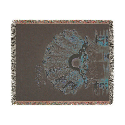 "Golden Touch" Collection - 'OShellPearls' design by vca - Designer Woven Blanket