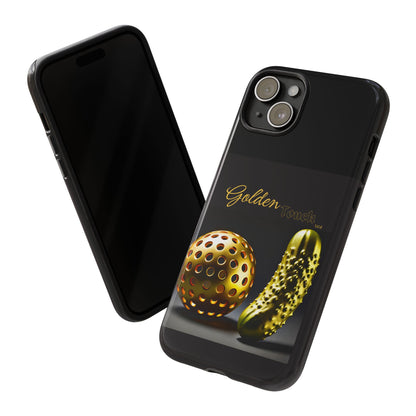 "Golden Touch" Collection - 'Pickleball' design by vca - Designer iPhone Tough Cases