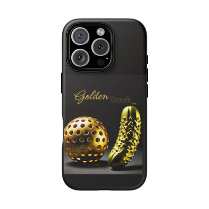 "Golden Touch" Collection - 'Pickleball' design by vca - Designer iPhone Tough Cases