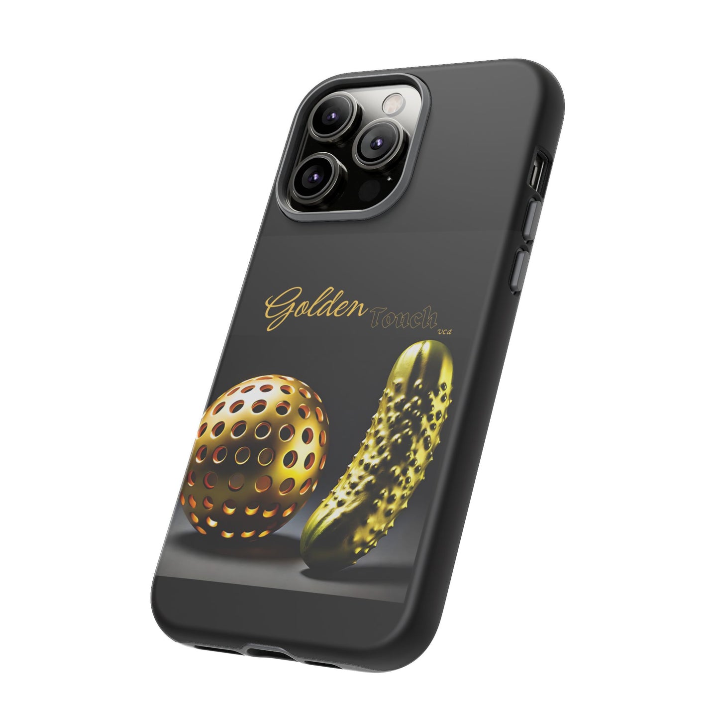 "Golden Touch" Collection - 'Pickleball' design by vca - Designer iPhone Tough Cases