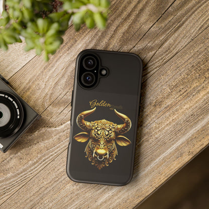 "Golden Touch" Collection - Taurus Head2 design by vca - Designer iPhone Tough Cases