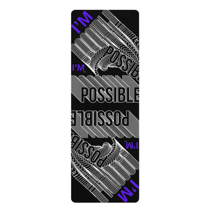 "Elevated Style" Collection - 'I'M POSSIBLE' Designer Yoga Mat by vca