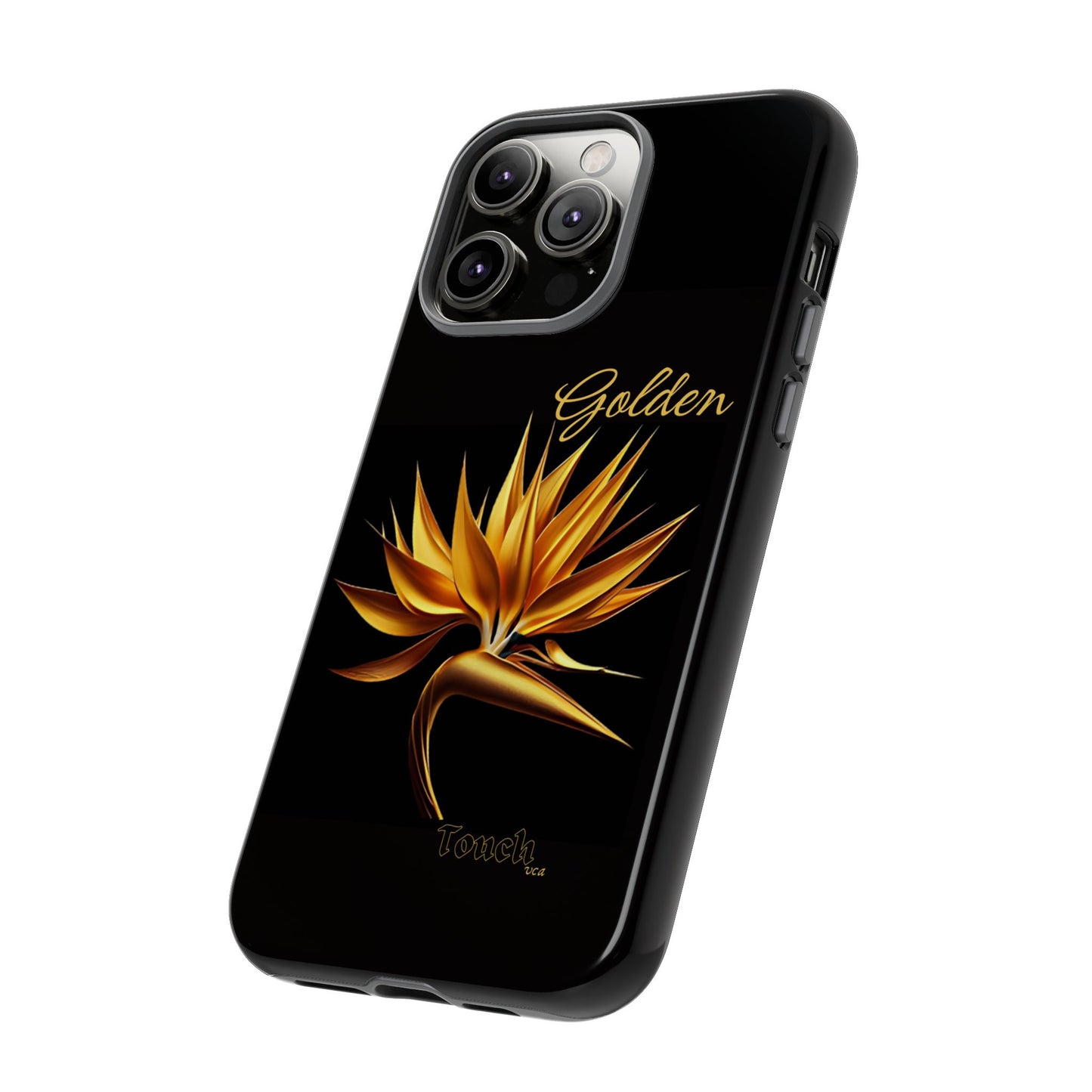 "Golden Touch" Collection -' Bird of Paradise1' design by vca - Designer Tough iPhone Cases