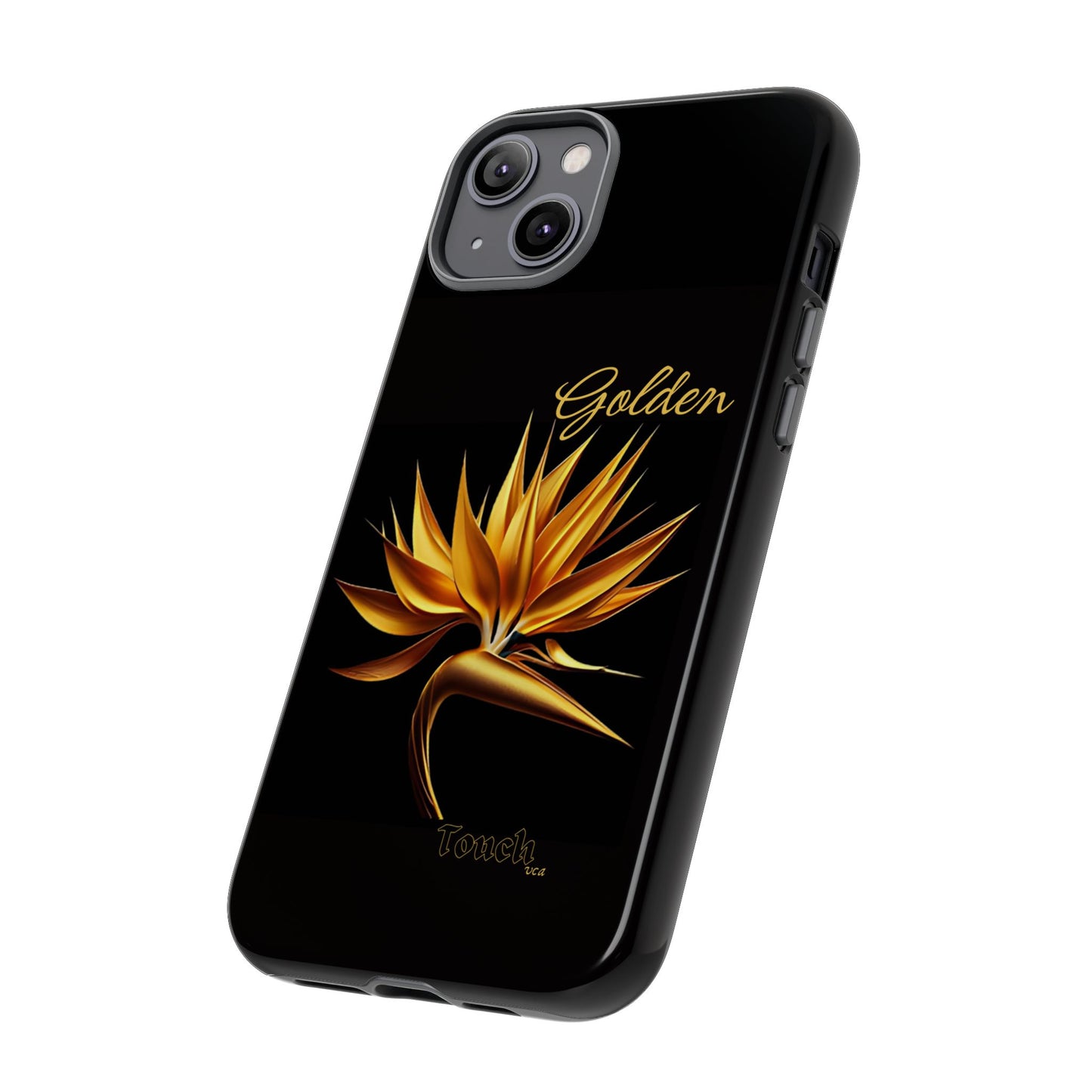 "Golden Touch" Collection -' Bird of Paradise1' design by vca - Designer Tough iPhone Cases