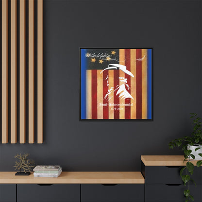 "Legacy of Liberty" Collection - Framed Canvas Art - 'The Colonial Profile" by vca