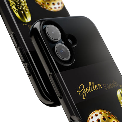 "Golden Touch" Collection - 'Pickleball' design by vca - Designer iPhone Tough Cases