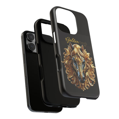 "Golden Touch" Collection - 'Horse Head1' design by vca - Designer iPhone Tough Cases