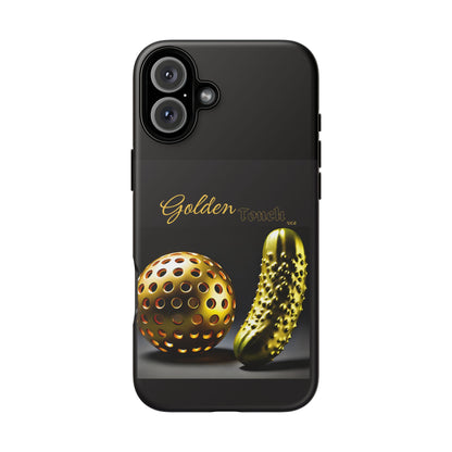 "Golden Touch" Collection - 'Pickleball' design by vca - Designer iPhone Tough Cases