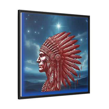 "Legacy of Liberty" Collection - Framed Canvas Art - 'The Red Profile' by vca