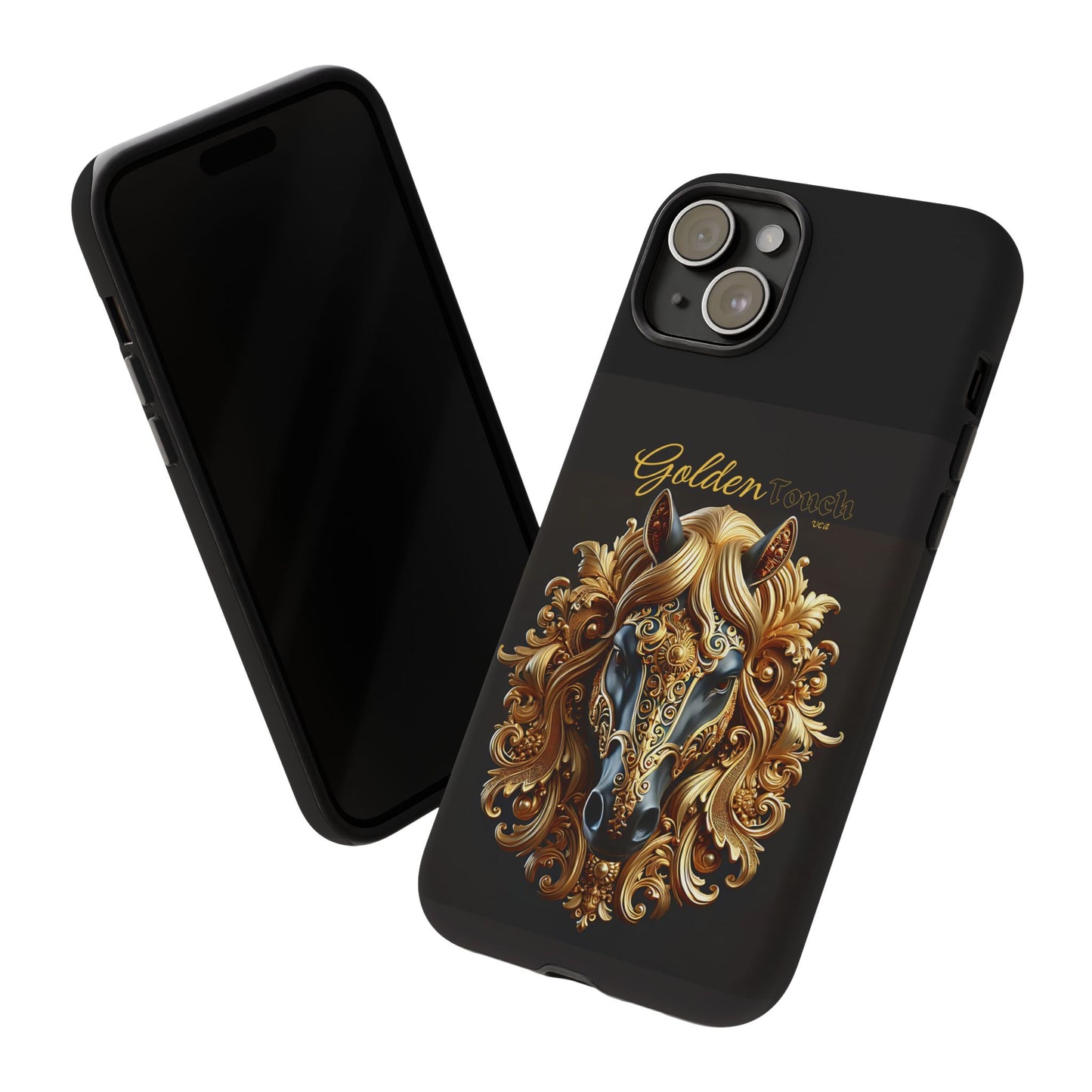 "Golden Touch" Collection - 'Horse Head1' design by vca - Designer iPhone Tough Cases