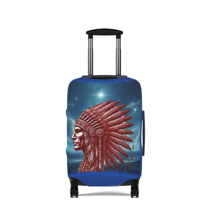 "Legacy of Liberty" Collection - Chief Profile Luggage Cover by vca — 2-sided design - Blue
