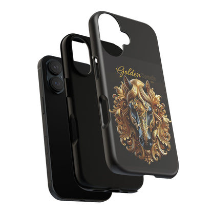 "Golden Touch" Collection - 'Horse Head1' design by vca - Designer iPhone Tough Cases