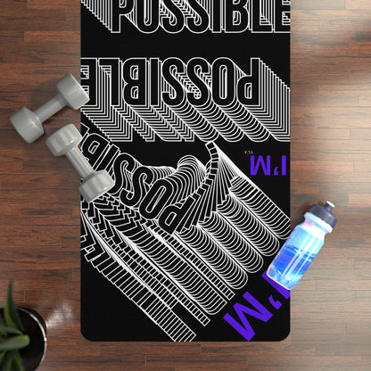 "Elevated Style" Collection - 'I'M POSSIBLE' Designer Yoga Mat by vca