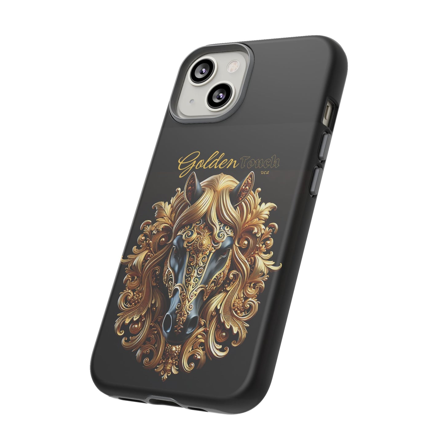 "Golden Touch" Collection - Designer iPhone Tough Cases - 'Horse Head1' by vca