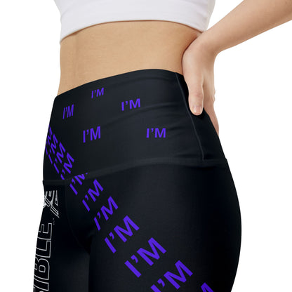 "Elevated Style" Collection - 'I'm Possible' design by vca - Designer Women's Workout Shorts