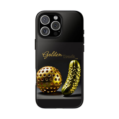 "Golden Touch" Collection - 'Pickleball' design by vca - Designer iPhone Tough Cases