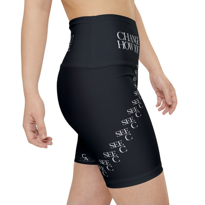 "Elevated Style" Collection - 'C Change' Design by vca - Workout Shorts