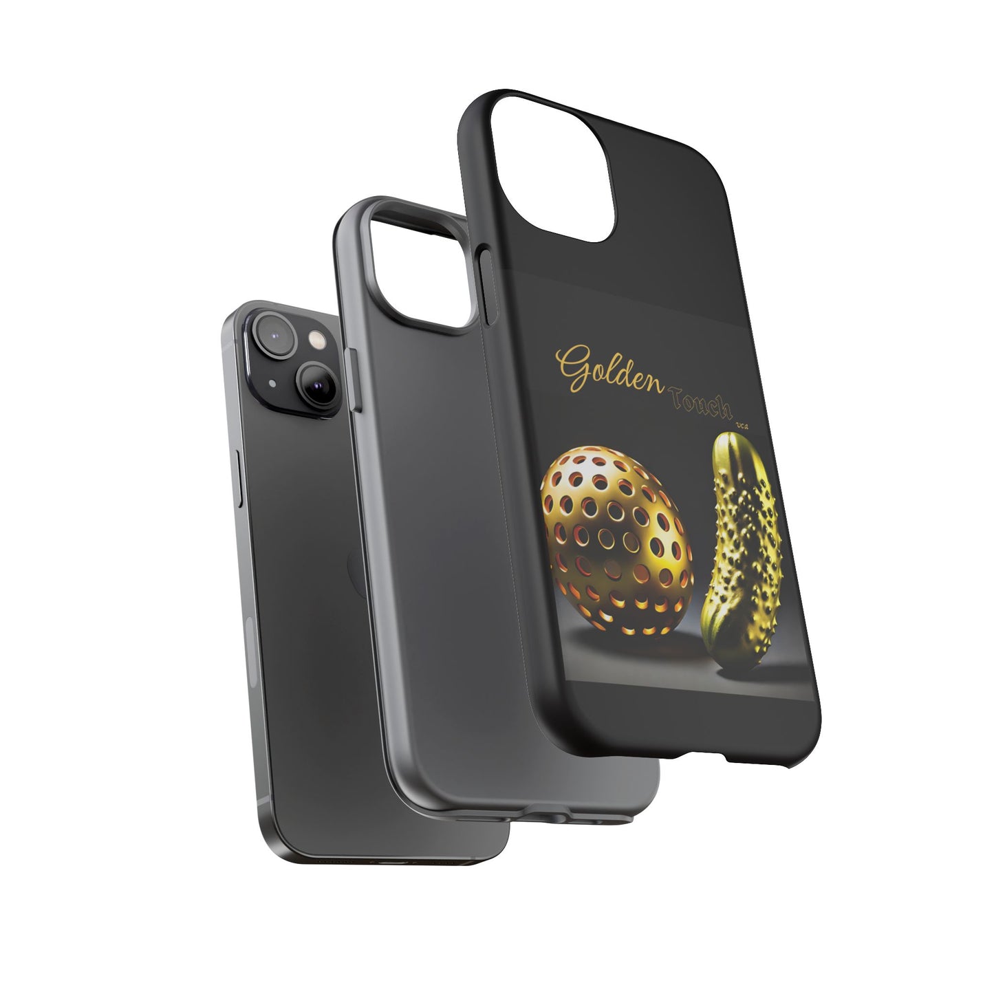 "Golden Touch" Collection - 'Pickleball' design by vca - Designer iPhone Tough Cases