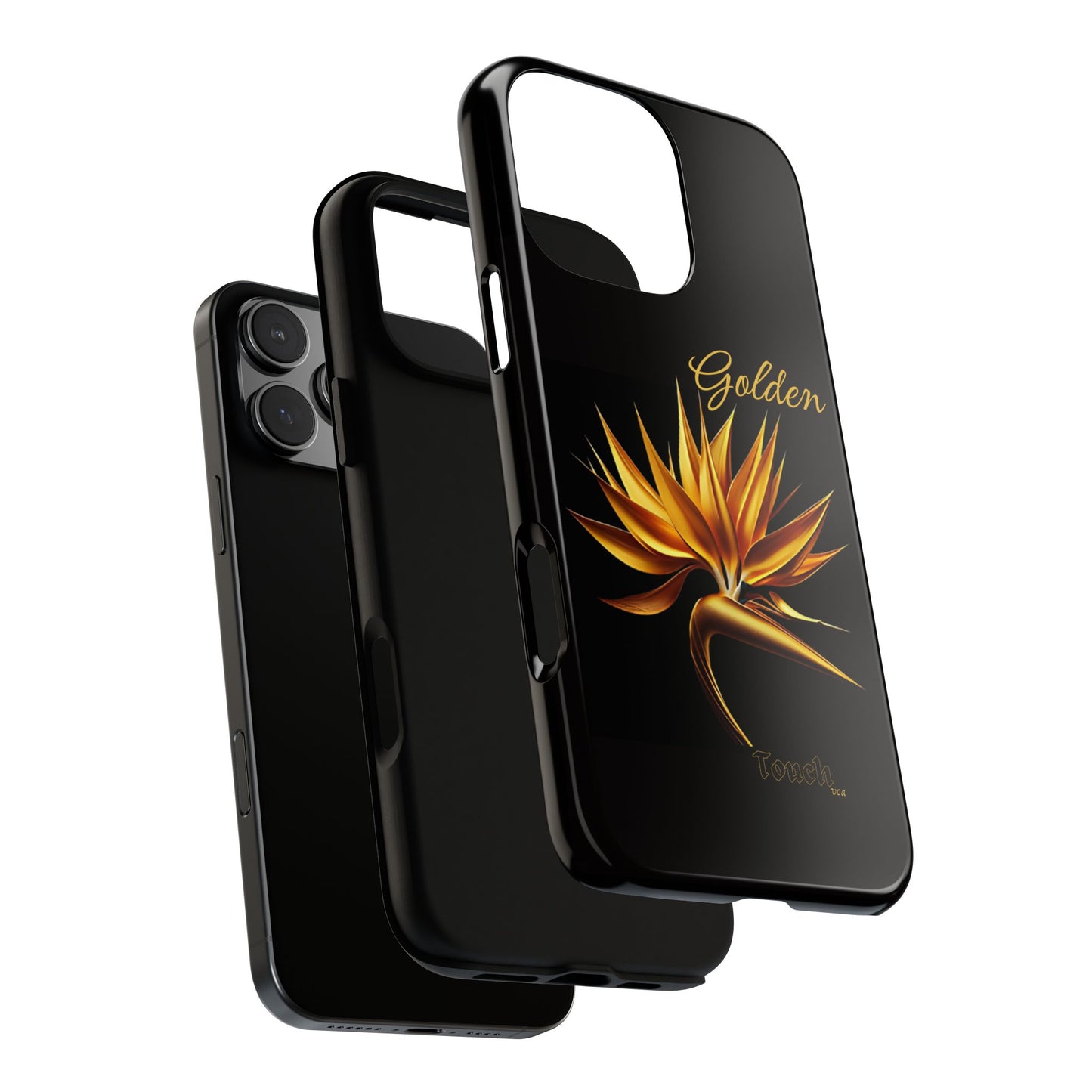 "Golden Touch" Collection -' Bird of Paradise1' design by vca - Designer Tough iPhone Cases