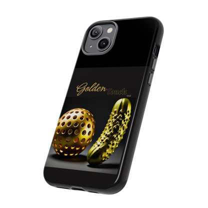 "Golden Touch" Collection - 'Pickleball' design by vca - Designer iPhone Tough Cases