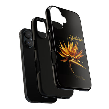 "Golden Touch" Collection -' Bird of Paradise1' design by vca - Designer Tough iPhone Cases