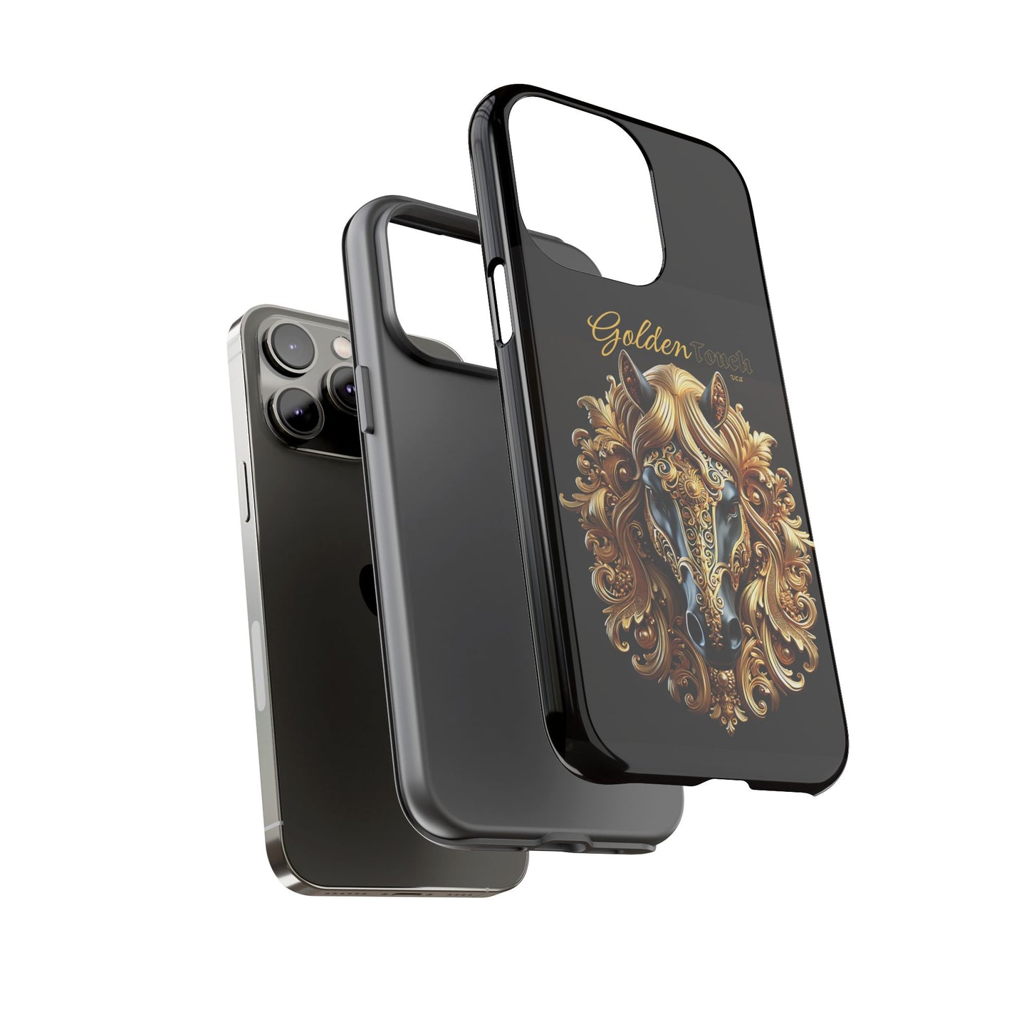 "Golden Touch" Collection - Designer iPhone Tough Cases - 'Horse Head1' by vca
