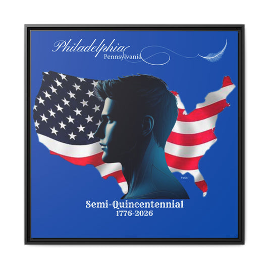 "Legacy of Liberty" Collection - Framed Canvas Art - 'The Modern Man Profile' by vca