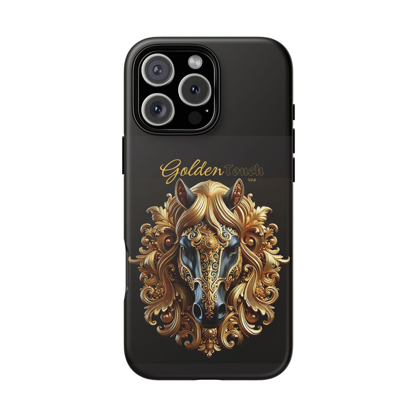 "Golden Touch" Collection - 'Horse Head1' design by vca - Designer iPhone Tough Cases