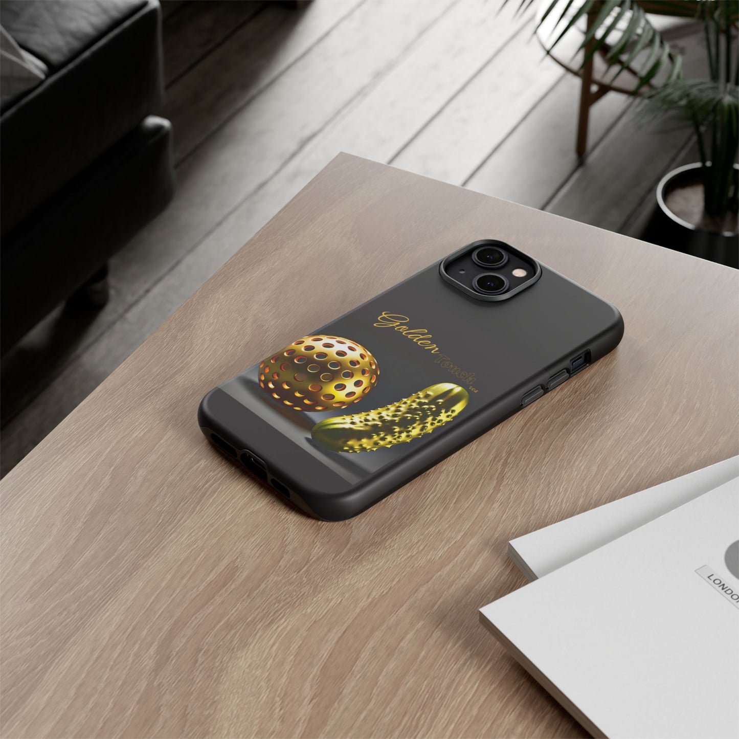 "Golden Touch" Collection - 'Pickleball' design by vca - Designer iPhone Tough Cases