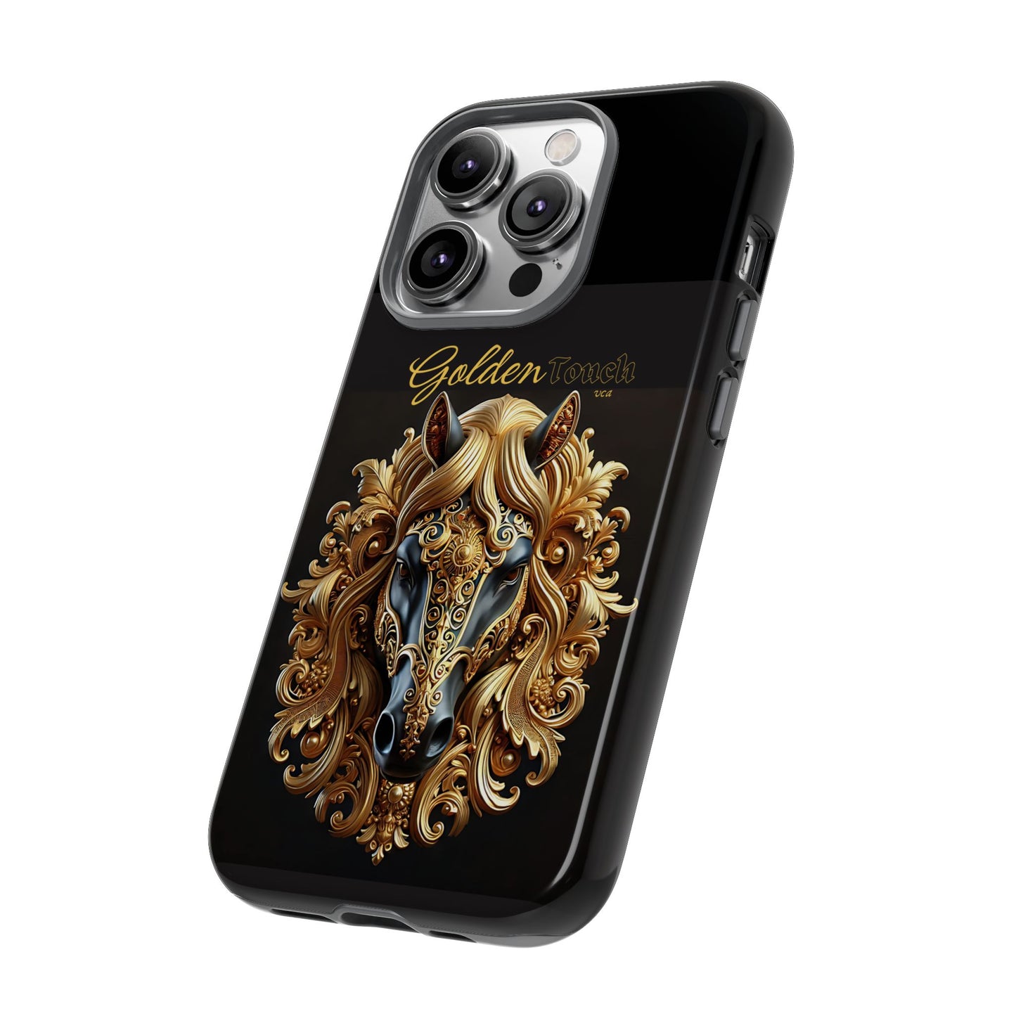 "Golden Touch" Collection - Designer iPhone Tough Cases - 'Horse Head1' by vca