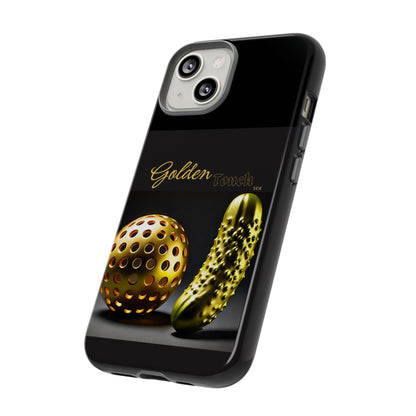 "Golden Touch" Collection - 'Pickleball' design by vca - Designer iPhone Tough Cases