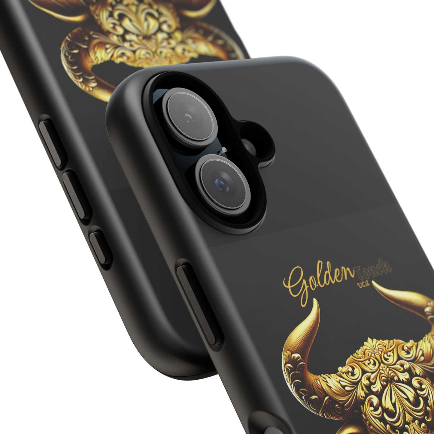 "Golden Touch" Collection - Designer iPhone Tough Cases - 'Taurus Head2' by vca