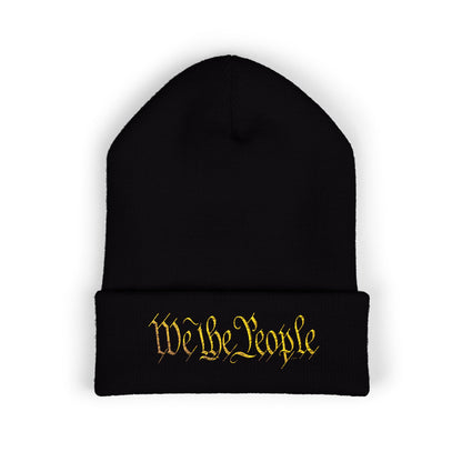 "Legacy of Liberty" by vca - 'We the People' Embroidered Cuffed Beanie