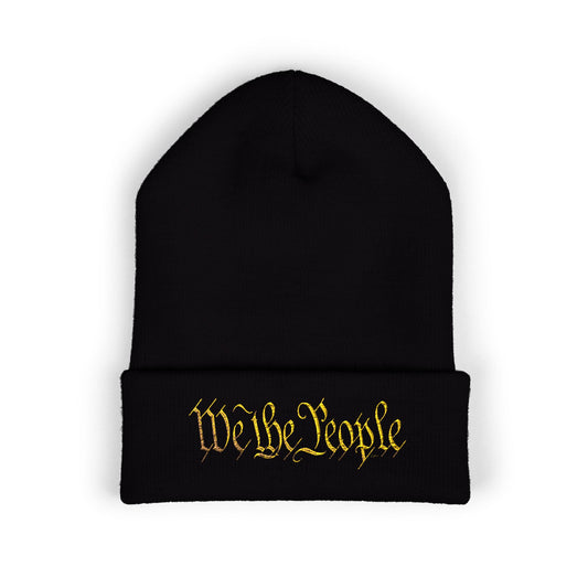 "Legacy of Liberty" by vca - 'We the People' Embroidered Cuffed Beanie